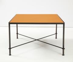 Lance Thompson Mies handmade leather and iron coffee table by Lance Thompson Made to Order - 2097172