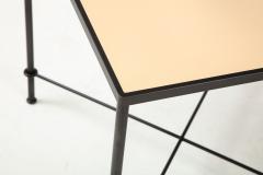 Lance Thompson Pair of Mies Handmade Leather and Iron Tables by Lance Thompson Made to Order - 1527470