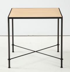 Lance Thompson Pair of Mies Handmade Leather and Iron Tables by Lance Thompson Made to Order - 1527471