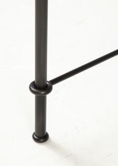 Lance Thompson Pair of Mies Handmade Leather and Iron Tables by Lance Thompson Made to Order - 1527475