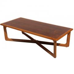 Lane Acclaim Midcentury Lane Perception Oak Walnut X Base Coffee Table - 2814002