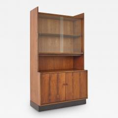 Lane Acclaim Walnut and Oak Dovetail China Display Cabinet - 2584446