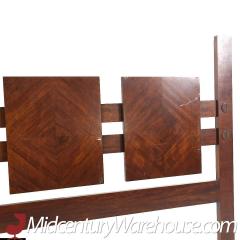 Lane Brutalist Mid Century Walnut King Headboard - 3688018