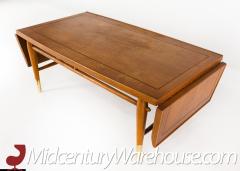 Lane Copenhagen Mid Century Walnut and Brass Drop Leaf Coffee Table - 2358692