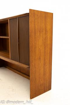 Lane First Edition Mid Century Walnut Hutch Book Shelf - 1872550