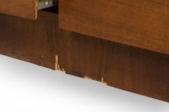 Lane Furniture Mid Century American Mahogany 9 Drawer Staccato Brutalist Lowboy - 4633743