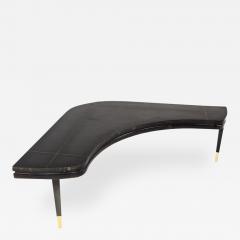 Lane Mid Century Brass Accent Boomerang Corner Table - 2576457