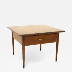 Lane Mid Century Square Walnut Side End Table - 1883358