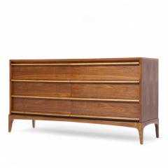Lane Rhythm Lane Rhythm Mid Century Walnut 6 Drawer Lowboy Dresser - 4310005