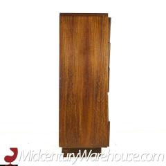 Lane Staccato Walnut Mid Century 5 Drawer Highboy Dresser - 3687845