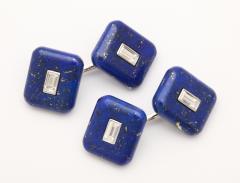 Lapis Diamond Cufflinks - 73224