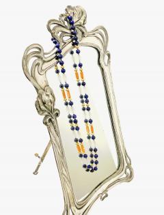 Lapis Lazuli Rock Crystal and 14K Gold Necklace - 4503015