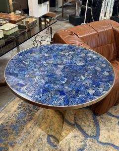 Lapis Lazuli and Bronze Pedestal Table - 4662972