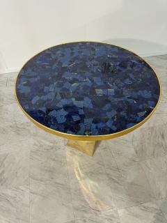 Lapis Lazuli and Bronze Pedestal Table by Fonderia Artistica Ruocco - 4221127