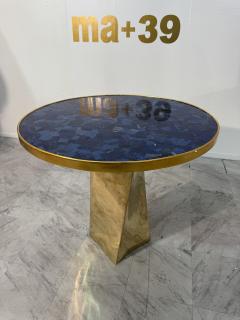 Lapis Lazuli and Bronze Pedestal Table by Fonderia Artistica Ruocco - 4221130