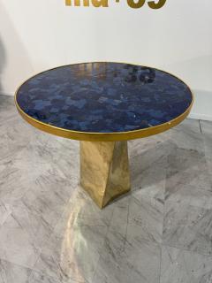 Lapis Lazuli and Bronze Pedestal Table by Fonderia Artistica Ruocco - 4221133