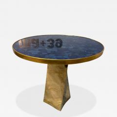 Lapis Lazuli and Bronze Pedestal Table by Fonderia Artistica Ruocco - 4225733