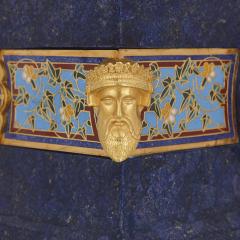 Lapis enamel and gilt bronze garniture - 3902261