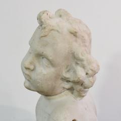 Large 17 18th Century Italian Carved Carrara Marble Baroque Angel Fragment - 4111699