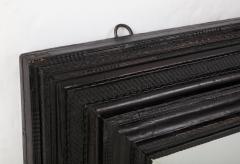 Large 17th C Italian Walnut Ebonized Guilloch Mirror Italy - 1994078