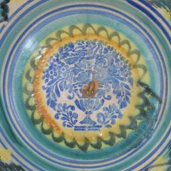 Large 18 19th Century Spanish Glazed Earthenware Bowl - 4486003