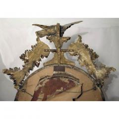 Large 1810 English Regency Period Convex Mirror - 1817158