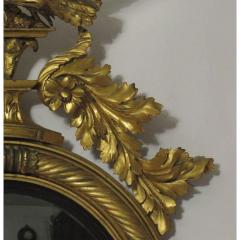 Large 1810 English Regency Period Convex Mirror - 1817159