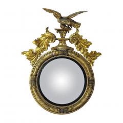 Large 1810 English Regency Period Convex Mirror - 1817162