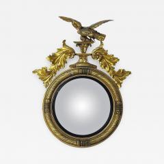 Large 1810 English Regency Period Convex Mirror - 1817610