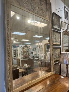 Large 18th Century Antique French Trumeau Mirror - 4160451