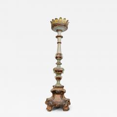 Large 18th Century Italian Baroque Candlestick - 3388346