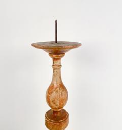 Large 18th Century Italian Carved and Giltwood Pricket - 2882120