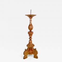 Large 18th Century Italian Carved and Giltwood Pricket - 2883082