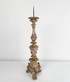 Large 18th Century Italian Carved and Giltwood Pricket - 2882134