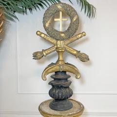 Large 18th Century Processional Cross on Later Base - 3040153