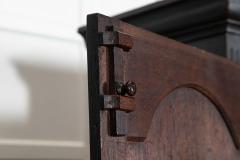 Large 18thC English Ebonised Oak Livery Cupboard - 4112642