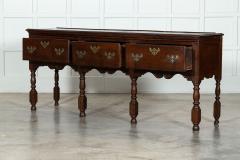 Large 18thC English Oak Dresser - 3325286