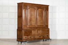 Large 18thC English Oak Livery Cupboard - 4441625