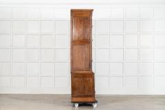 Large 18thC English Oak Livery Cupboard - 4441628