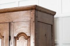 Large 18thC English Oak Livery Cupboard - 4441632