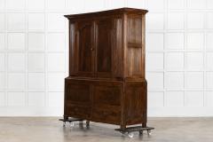 Large 18thC English Oak Livery Cupboard - 4476638