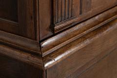 Large 18thC English Oak Livery Cupboard - 4476643