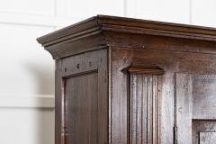 Large 18thC English Oak Livery Cupboard - 4476644