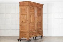 Large 18thC English Pine Armoire Cupboard - 4298008