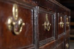 Large 18thC English Vernacular Oak Dresser Base Counter - 3987703