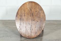 Large 18thC English West Country Sycamore Cricket Table - 3342938