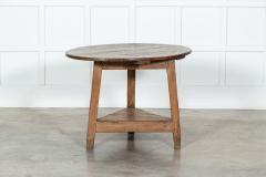 Large 18thC English West Country Sycamore Cricket Table - 3342941