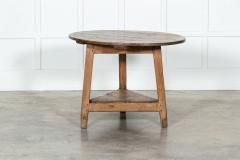 Large 18thC English West Country Sycamore Cricket Table - 3342945