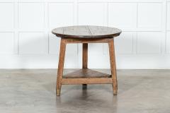 Large 18thC English West Country Sycamore Cricket Table - 3342947