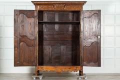 Large 18thC French Carved Walnut Armoire - 3542559
